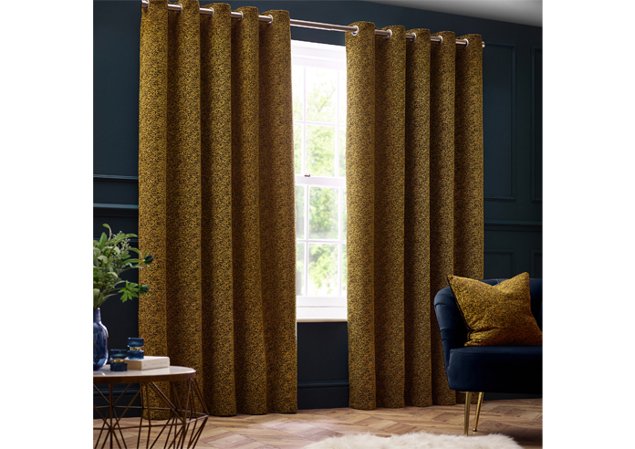 Galaxy Eyelet, Gold - Ready Made Curtains - Image 7